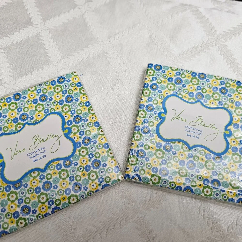 Vera Bradley Cocktail Napkins! New!